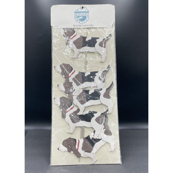 Vintage Skyflight Mobiles Basset Hound Hanging Mobile Home Decor Art New - Picture 1 of 5